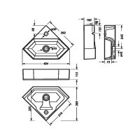 Товар: Раковина-чаша Sanita Luxe Line 49 WB.CR/Line/35-C/WHT.G/S1 угловая Белая - фото 6 Раковина-чаша Sanita Luxe Line 49 WB.CR/Line/35-C/WHT.G/S1 угловая Белая — фото 6, Раковины