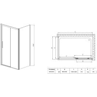 Товар: Душевой уголок Vincea Soft 110x90 VSR-3SO9011CLB профиль Черный стекло прозрачное - фото 6 Душевой уголок Vincea Soft 110x90 VSR-3SO9011CLB профиль Черный стекло прозрачное — фото 6, Прямоугольные душевые уголки