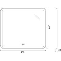 Товар: Зеркало BelBagno с подсветкой с подогревом с сенсорным выключателем арт-SPC-MAR-900-800-LED-TCH-WARM - фото 10 Зеркало BelBagno с подсветкой с подогревом с сенсорным выключателем арт-SPC-MAR-900-800-LED-TCH-WARM — фото 10, Зеркала в ванную комнату