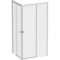 Душевой уголок AM.PM X-Joy 100х80 W94G-403-10080-MТ профиль Хром матовый стекло прозрачное — фото 1, Душевые уголки