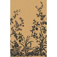 Обои LOYMINA Equator QTR1 004/1 Флизелин (1*5) Золото/Черный, Деревья/Птицы — фото 1, Обои для стен