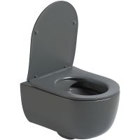 Унитаз Vincea Evo VT1-34SMA подвесной Антрацит матовый с сиденьем Микролифт — фото 2, Подвесные унитазы