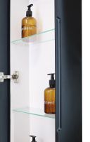 Зеркальный шкаф Континент Eltoro black LED 36 МВК112 с подсветкой Черный — фото 7, Пеналы для ванной комнаты