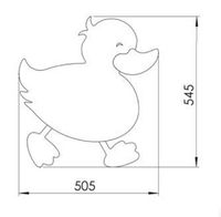 Зеркало Creavit Ducky DC30035-A детское Желтое — фото 2, Мебель для ванной