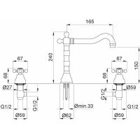 Товар: Смеситель для раковины Migliore Revival 19515 Золото - фото 2 Смеситель для раковины Migliore Revival 19515 Золото — фото 2, Смесители