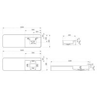 Раковина Abber Stein 120 AS2627-1.2 Белая матовая — фото 6, Раковины подвесные