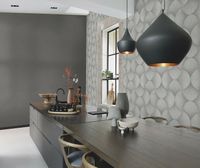 Обои RASCH Sky Lounge 608694 Винил на флизелине (0,53*10,05) Серый/Черный, Однотонный — фото 5, Обои для стен