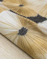 Обои Solo Wagasa SL8909-26 Винил на флизелине (1,06*10) Бежевый/Золото/Черный, Абстракция/Цветы — фото 3, Обои для стен