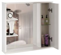 Товар: Зеркало со шкафом Mixline Этьен 75 R 529941 с подсветкой Белое - фото 3 Зеркало со шкафом Mixline Этьен 75 R 529941 с подсветкой Белое — фото 3, Зеркальные шкафы в ванную