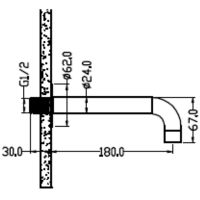 Излив для смесителя Boheme Fusion 625-Cr Хром — фото 2, Комплектующие для душевого оборудования