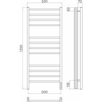 Электрический полотенцесушитель Terminus Ватикан П12 500х1250 4670078544414 Хром — фото 5, Электрические полотенцесушители