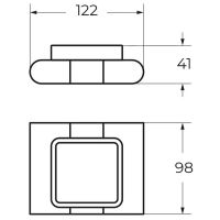 Мыльница Art&Max Platino AM-E-3999-MB Черная матовая — фото 2, Мыльницы