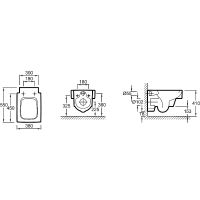 Унитаз Jacob Delafon Terrace EDA102-00 подвесной без сиденья — фото 7, Подвесные унитазы