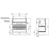 Тумба под раковину Aquanet Лукка 75 302397 подвесная Белая глянцевая — фото 12, Тумбы под раковину