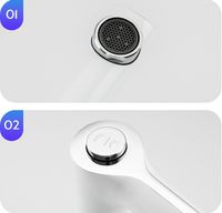 Смеситель на борт ванны Gappo G03-8 G1103-8 Белый Хром — фото 3, Смесители на борт ванны