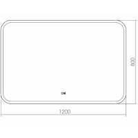 Товар: Зеркало Silver Mirrors Стив-2 120 ФР-00002225 с подсветкой с сенсорным выключателем и подогревом - фото 3 Зеркало Silver Mirrors Стив-2 120 ФР-00002225 с подсветкой с сенсорным выключателем и подогревом — фото 3, Зеркала в ванную комнату