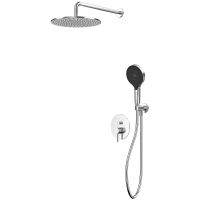 Душевая система Whitecross Y brushed nickel YSET04TOPNIB Брашированный никель — фото 1, Душевое оборудование. Душевая программа