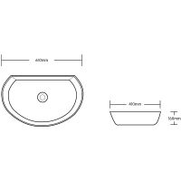 Раковина-чаша Ceruttispa 61 CR7074 СТ9589 Белая — фото 3, Раковины накладные