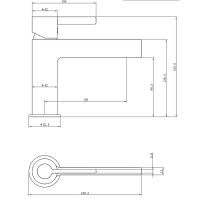 Смеситель для раковины beWash Incanto BVMM1BS238 Черный матовый Розовое золото — фото 2, Смесители