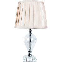 Настольная лампа Artelamp Capella A4024LT-1CC Бежевая Хром — фото 1, Настольные лампы