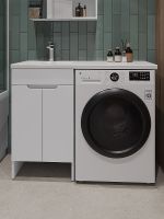 Тумба с раковиной Orange Kandy 110 L OPKD-110TUW+RAL Белый глянец — фото 2, Тумбы с раковиной