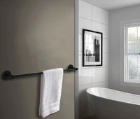 Полотенцедержатель D-Lin D251111 Черный матовый — фото 2, Полотенцедержатели