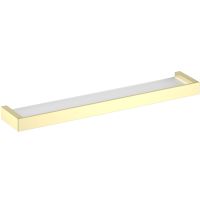 Стеклянная полка Timo Petruma 15272/17 Золото матовое — фото 1, Полки для ванной и душа