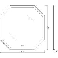 Товар: Зеркало BelBagno 80 SPC-OTT-800-800-LED-TCH-WARM с подсветкой с подогревом с сенсорным выключателем - фото 10 Зеркало BelBagno 80 SPC-OTT-800-800-LED-TCH-WARM с подсветкой с подогревом с сенсорным выключателем — фото 10, Зеркала в ванную комнату