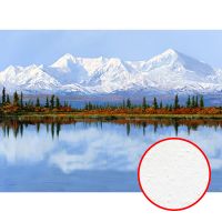 Фреска Ortograf Горы 11843 Фактура бархат FX Флизелин (3,7*2,7) Голубой/Зеленый, Горы/Пейзаж/Природа — фото 1, Фрески