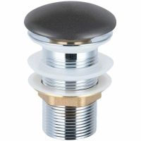 Донный клапан Vincea DBS0-216MA click-clack Антрацит матовый — фото 1, Донные клапаны