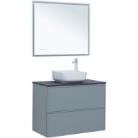 Тумба под раковину Aquanet Арт 90 313276 подвесная Мисти грин — фото 12, Тумбы под раковину