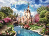 Фреска Ortograf Замки 33170 Фактура бархат FX Флизелин (3,7*2,7) Разноцветный, Замки/Водопады — фото 2, Фрески