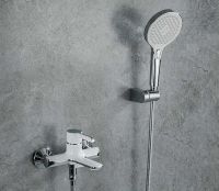 Смеситель для ванны Gappo G03-8 G3203-8 Белый Хром — фото 5, Смеситель для ванны