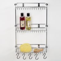 Полка корзина WasserKRAFT K-1433 Хром — фото 3, Полки для ванной и душа