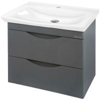 Тумба под раковину Bellezza Санриса 60 4630109180363 подвесная Серебро — фото 1, Тумбы под раковину