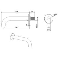 Излив для смесителя Allen Brau Priority 5.31018-00 Хром — фото 3, Изливы
