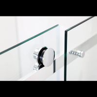 Душевая дверь Black&White Stellar Wind S218 100 2181000 профиль Хром стекло прозрачное — фото 3, Душевые двери в нишу