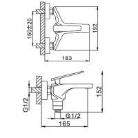 Товар: Смеситель для ванны Frap H57 F3257 Черный матовый Хром - фото 10 Смеситель для ванны Frap H57 F3257 Черный матовый Хром — фото 10, Смесители