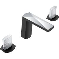 Смеситель для раковины Boheme Venturo 150-BCR-TOUCH Черный матовый Хром — фото 1, Смесители