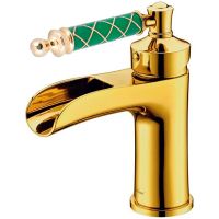 Смеситель для раковины Boheme Vogue 211-MR-GR Золото — фото 1, Смесители