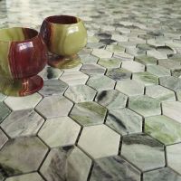 Товар: Мозаика Caramelle mosaic Pietrine Hexagonal Onice Verde oliva POL hex 28,9x29,2 см - фото 2 Мозаика Caramelle mosaic Pietrine Hexagonal Onice Verde oliva POL hex 28,9x29,2 см — фото 2, Мозаика