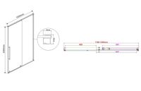 Товар: Душевая дверь Vincea Arno 120 VPS-1A120CL профиль Хром стекло прозрачное - фото 7 Душевая дверь Vincea Arno 120 VPS-1A120CL профиль Хром стекло прозрачное — фото 7, Раздвижные душевые двери