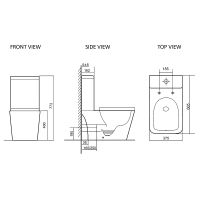 Товар: Унитаз моноблок SantiLine SL-5024 с бачком и сиденьем Микролифт - фото 9 Унитаз моноблок SantiLine SL-5024 с бачком и сиденьем Микролифт — фото 9, Напольные унитазы