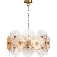 Подвесной светильник Maytoni Modern Aster MOD007PL-10G Прозрачный Золото — фото 1, Подвесные светильники