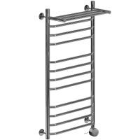 Электрический полотенцесушитель Ника Trapezium ЛТ (Г2) ВП 100/60 с полкой Хром — фото 1, Электрические полотенцесушители