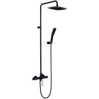 Душевая система Royce Queen RCS-110104BL Черная матовая — фото 1, Душевое оборудование. Душевая программа