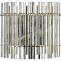 Настенный светильник Crystal Lux Aurelio AP3 Gold Chrome Transparent Прозрачный Золото Хром — фото 1, Светильники