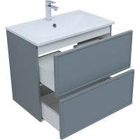 Тумба под раковину Aquanet Арт 75 313275 подвесная Мисти грин — фото 3, Тумбы под раковину