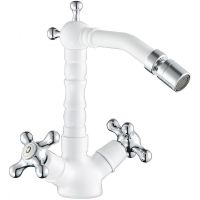 Смеситель для биде Cezares Retro RETRO-C-BS2-BLC Белый глянцевый — фото 1, Смесители для биде