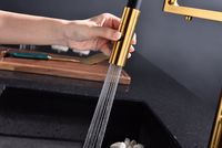 Смеситель для кухни Paulmark Tornado To213402-BG Брашированное золото — фото 6, Смесители для кухни